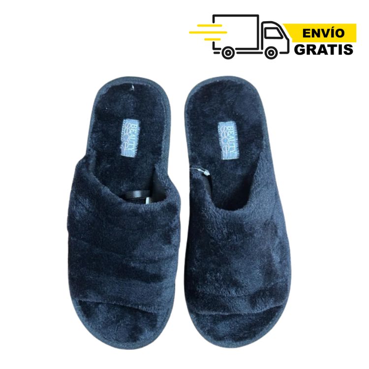 Pantufla Dama Modelo Negro