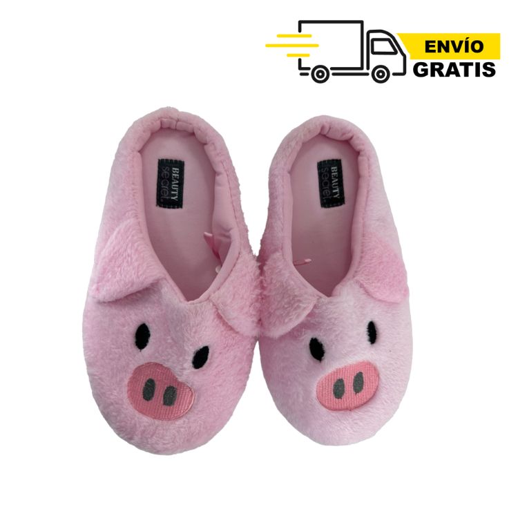 Pantufla Dama Modelo Puerquito